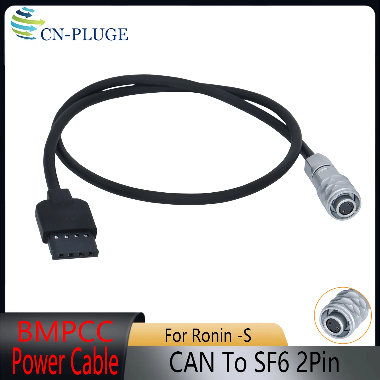 DJI Ronin-S To BMPCC 4K/6K Pro Camera Power Cable CAN 4Pin To SF6 2Pin Pulg For Blackmagic Pocket Cinema Camera
