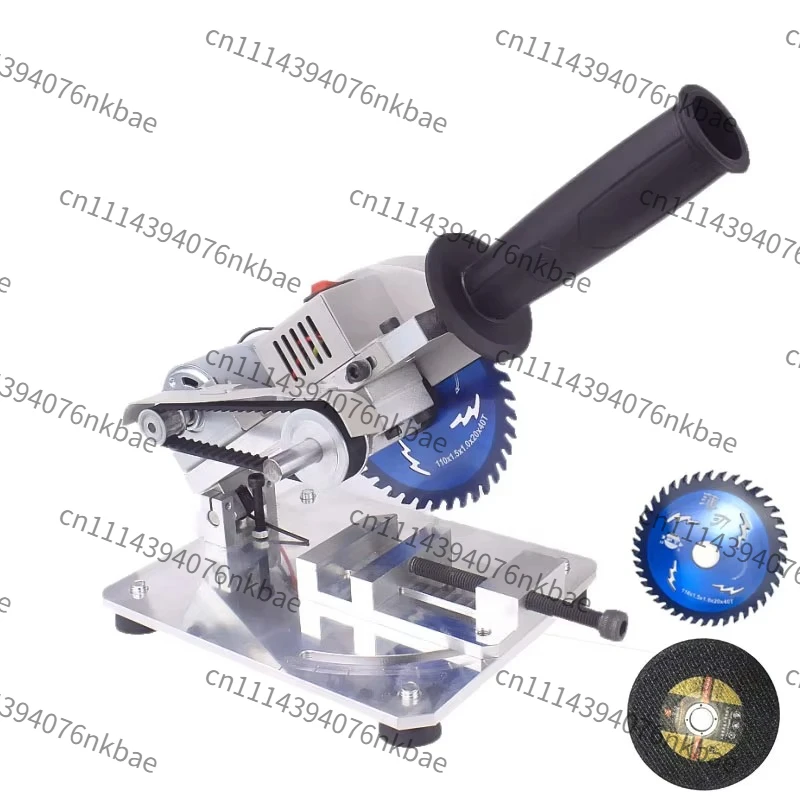 Portable Aluminum Alloy Mini Table Saw, Multi-functional Cutter for Wood, Metal & Plastic, DIY Woodworking Machine