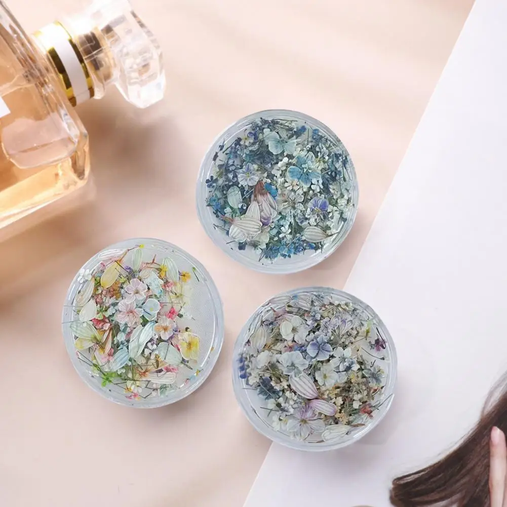 

Nail Ornaments Colorful Oil Painting Series Mini Nail Art Designs Dried Flower Nail Decors Petal Nail Accessories DIY