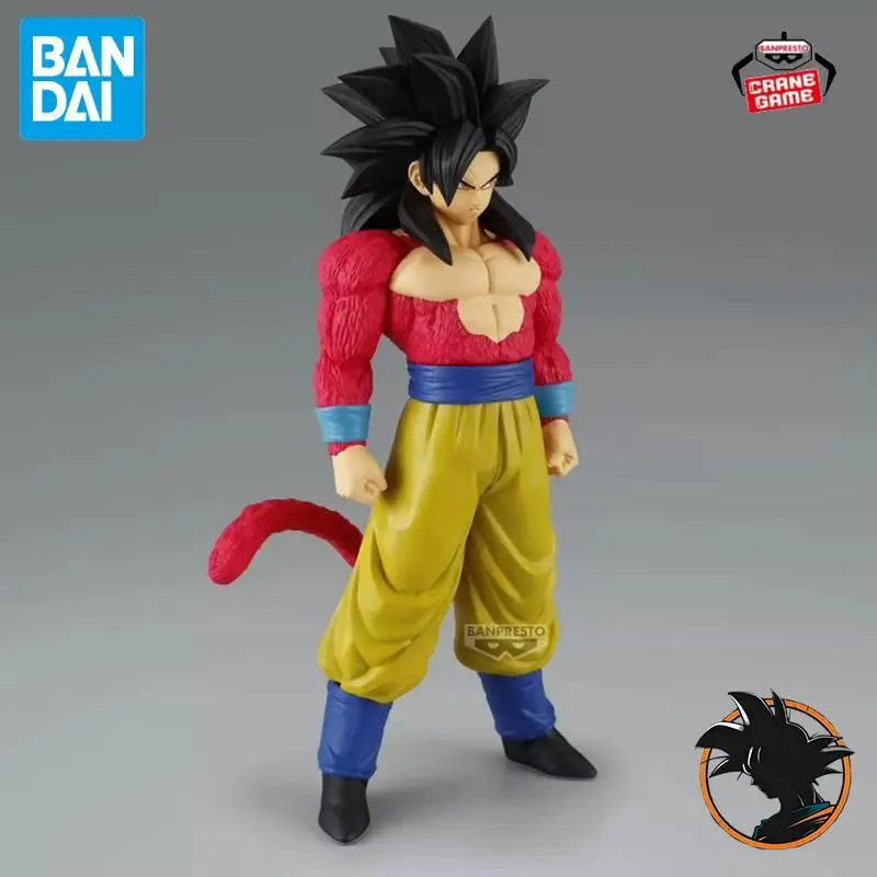 In Stock Bandai Original Banpresto Dragon Ball GT Son Gokuu Super Saiyan 4 Action Figure Anime Figura Kids Toys For Boys Juguete