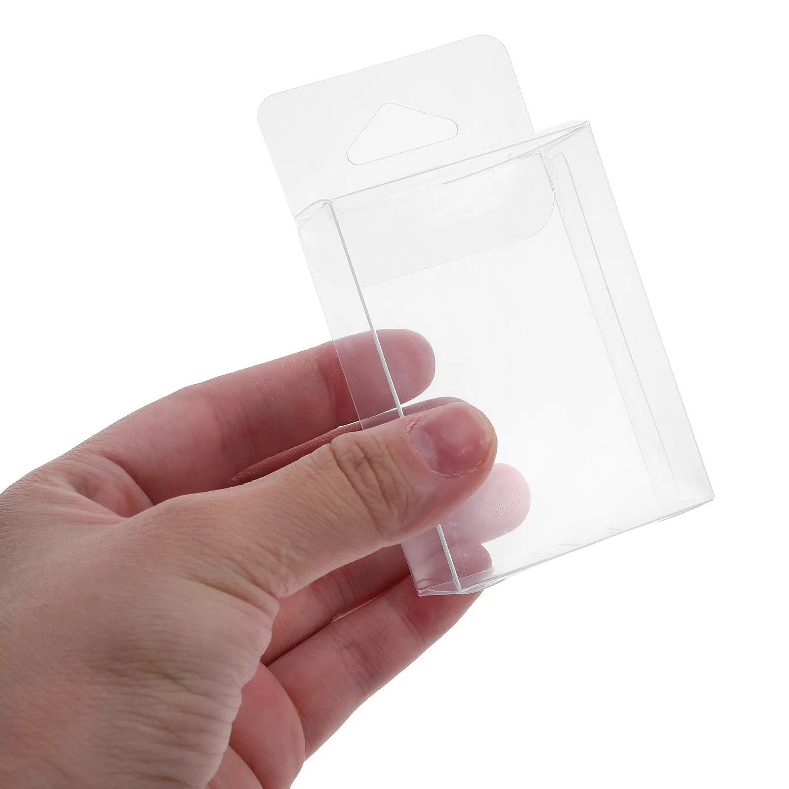 

50 шт. Складные прозрачные пластиковые контейнеры для хранения, прямоугольные, для транспортировки продуктов, герметичные, экономящие место, портативные, подарочные коробки