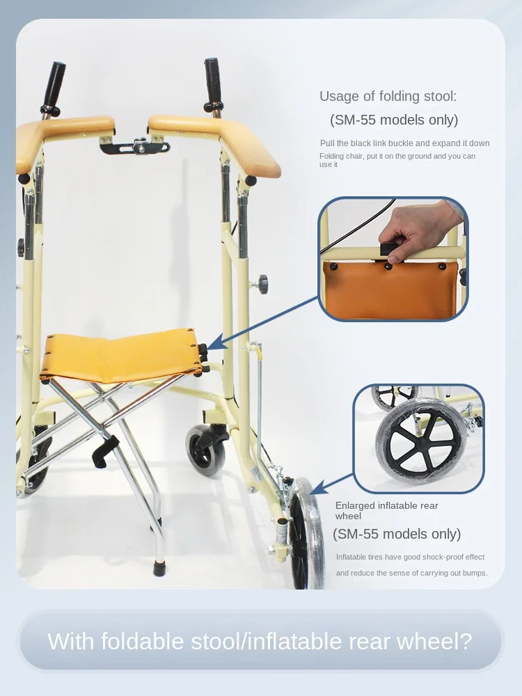 Walking aids, elderly people, disabled people, folding, portable, rehabilitation, walking aids, hemiplegia, stroke, walkers