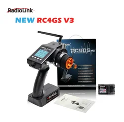 RadioLink RC4GS V3 2.4G 4CH 5CH 7CH 400M remote control transmitter + R6Fg gyroscope internal receiver for remote control of car