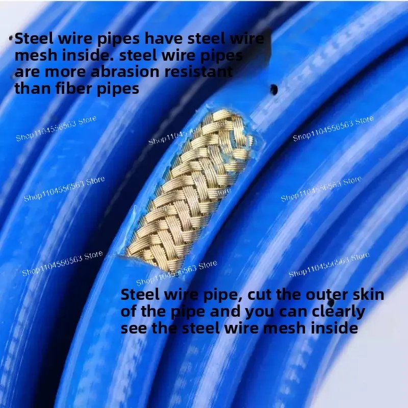 High-Pressure Airless Paint Sprayer Hose – 15m 5000PSI Fiber Reinforced Tube for Sprayer Gun