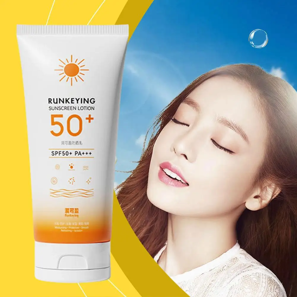 Facial Sunscreen SunCream Sunblock Skin Protective Facial Cream Moisturizer New Sun Control Oil Anti Cream Aging Bleaching I9N6