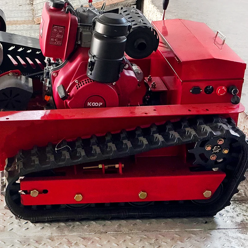 Customised Crawler Remote-controlled agricultural machine Automatic brush cutter Small orchard Weeder Front mower Shredder
