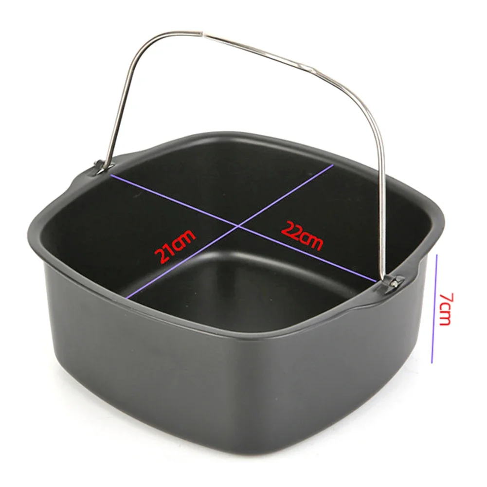 Air Fryer Non-stick Cake Baking Tray Basket for Philips Baking Dish Pan Air Fryer Kitchen Airfryer Accessories Baking Basket