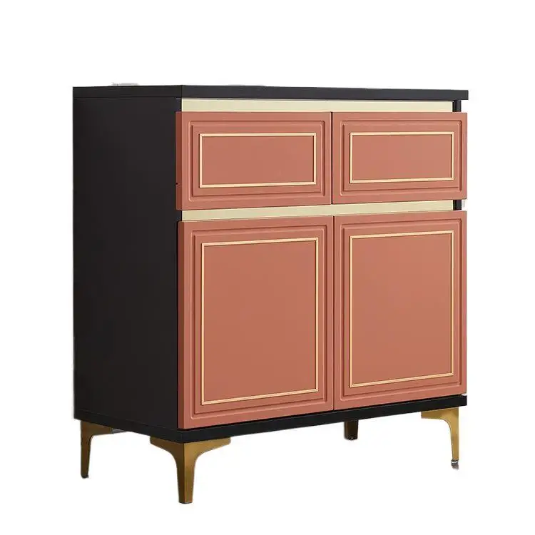 

Light luxury style, dining side, living room, dining room, kitchen, storage, cabinet