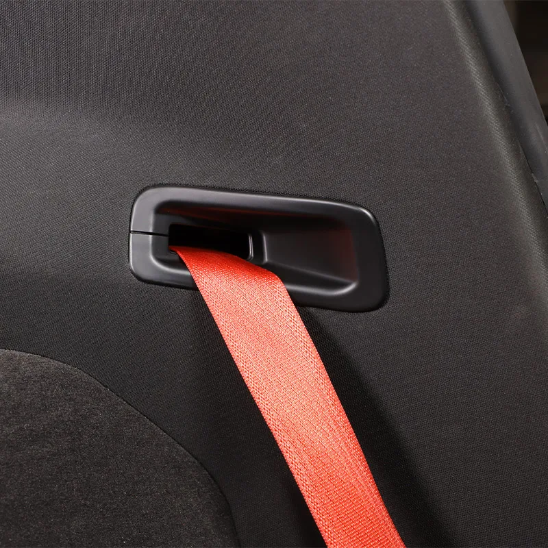 ABS Red For Chevrolet Corvette C8 Z51 Z06 2020-2023 Car Safety Belt Seat Decorative Cover Sticker Frame Trim Car Accessories