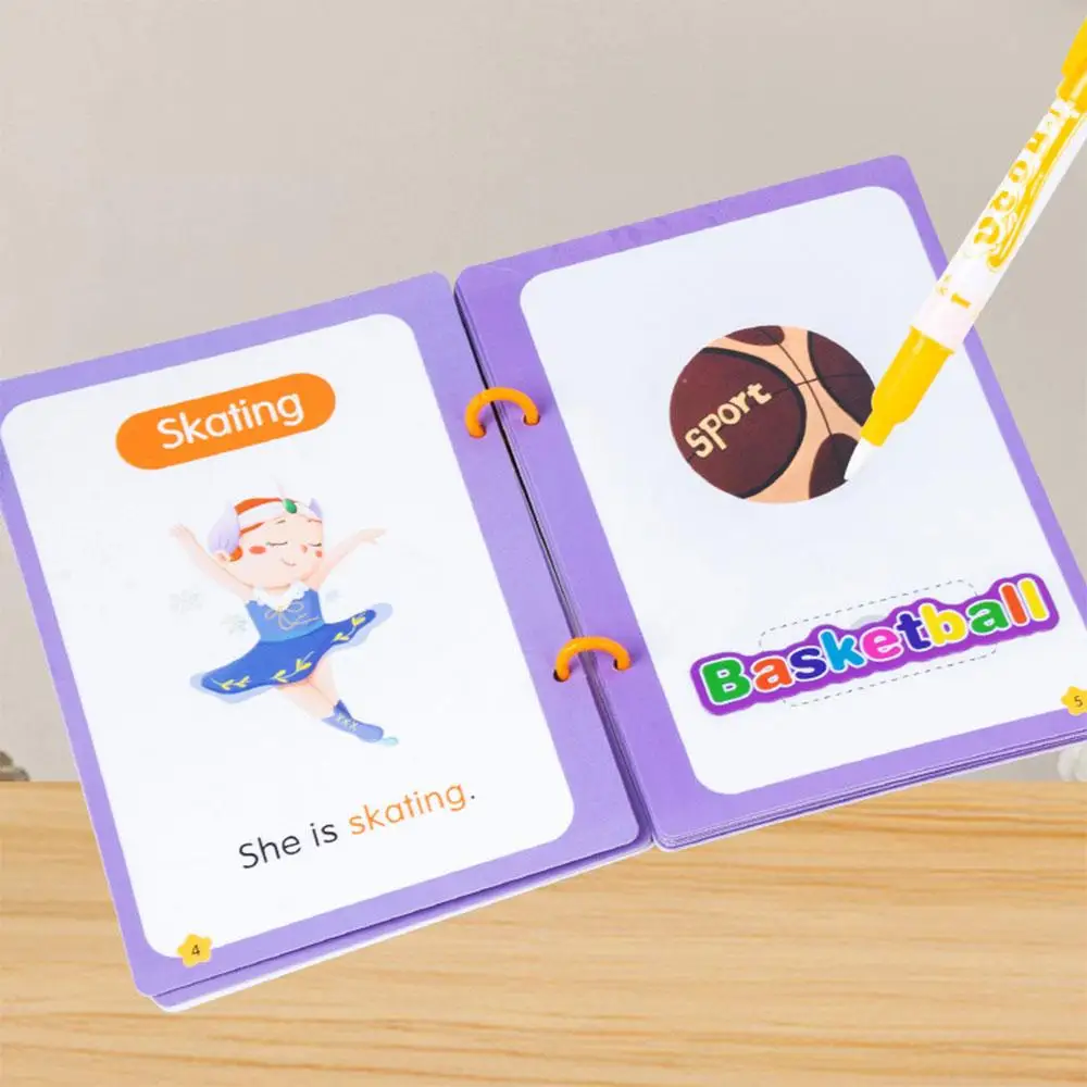 Reusable Water Drawing Book Early Education Quiet Activity Coloring Book Interactive Toy Montessori Drawing Toys