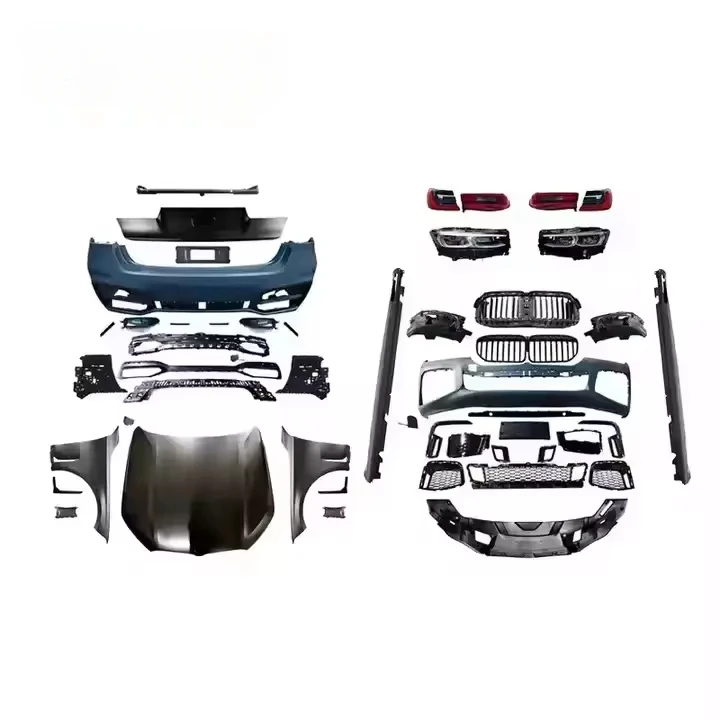 SJC Bodykit for  7 Series G11 G12 16-19 upgrade M760 Body kit ront and Rear Bumper headlights taillights Side Skirt