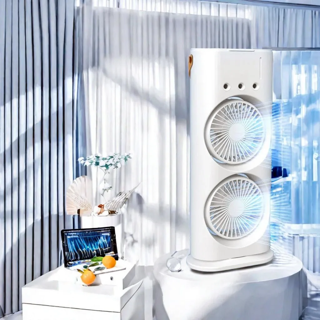 Ximeng portable mini wireless USB rechargeable spray spray air conditioning fan USB/portable