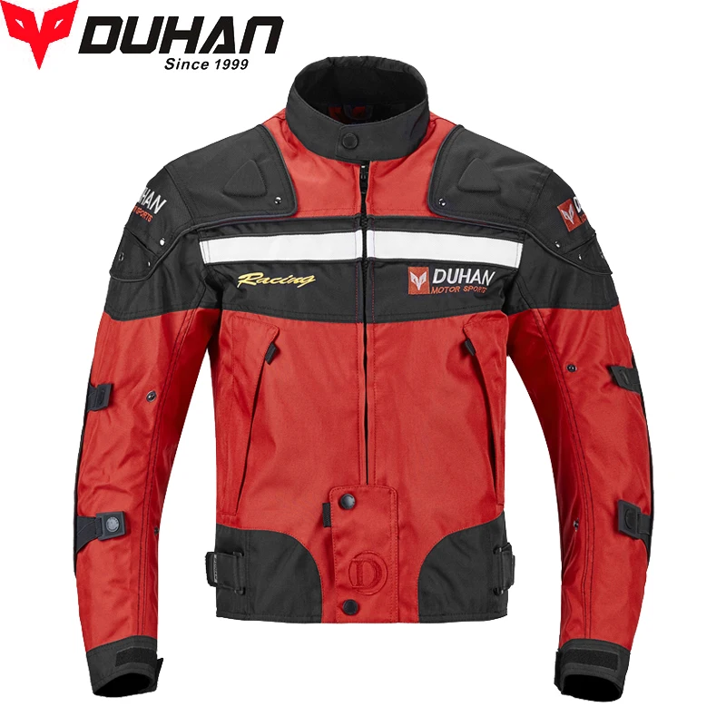 Autumn Men\'s Motorcycle Jacket DUHAN Windproof 600D Oxford Motorcyclist Motocross Biker Jackets Moto Equipment with warm linging