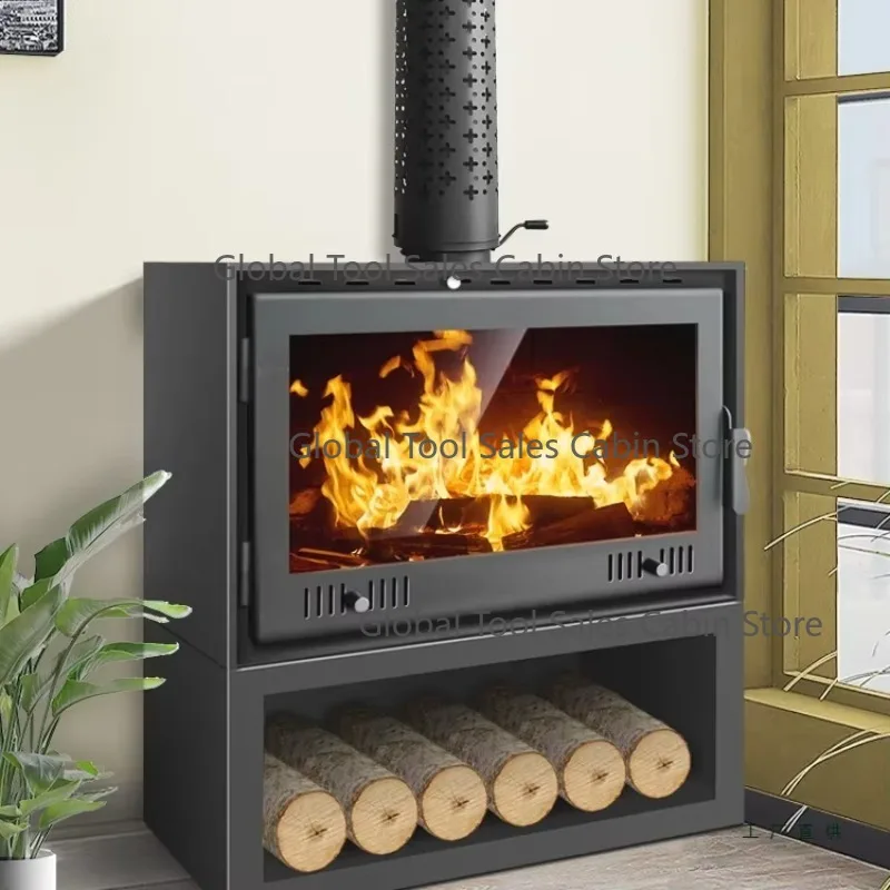Freestanding Metal Flame Home Heater Realistic Fireplace Design for Household & Hotel Use Fashionable English Display