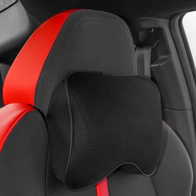 Lumbar Support Pillow Headrest Pillow for GR86 BRZ 2023 2022 Back Support Pillow for Car Recliner Memory Foam Back Cushion Black