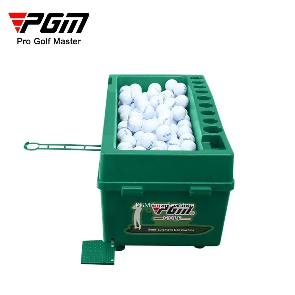 

PGM Semi-automatic Golf Ball Machine Automatic Golf Ball Dispenser Multifunction Golf Clubs Holder Training Service Machine
