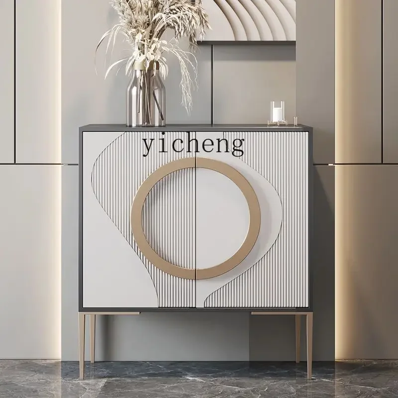 ZTQH light luxury door cabinet, high-grade wall-facing shoe cabinet, modern home storage side cabinet