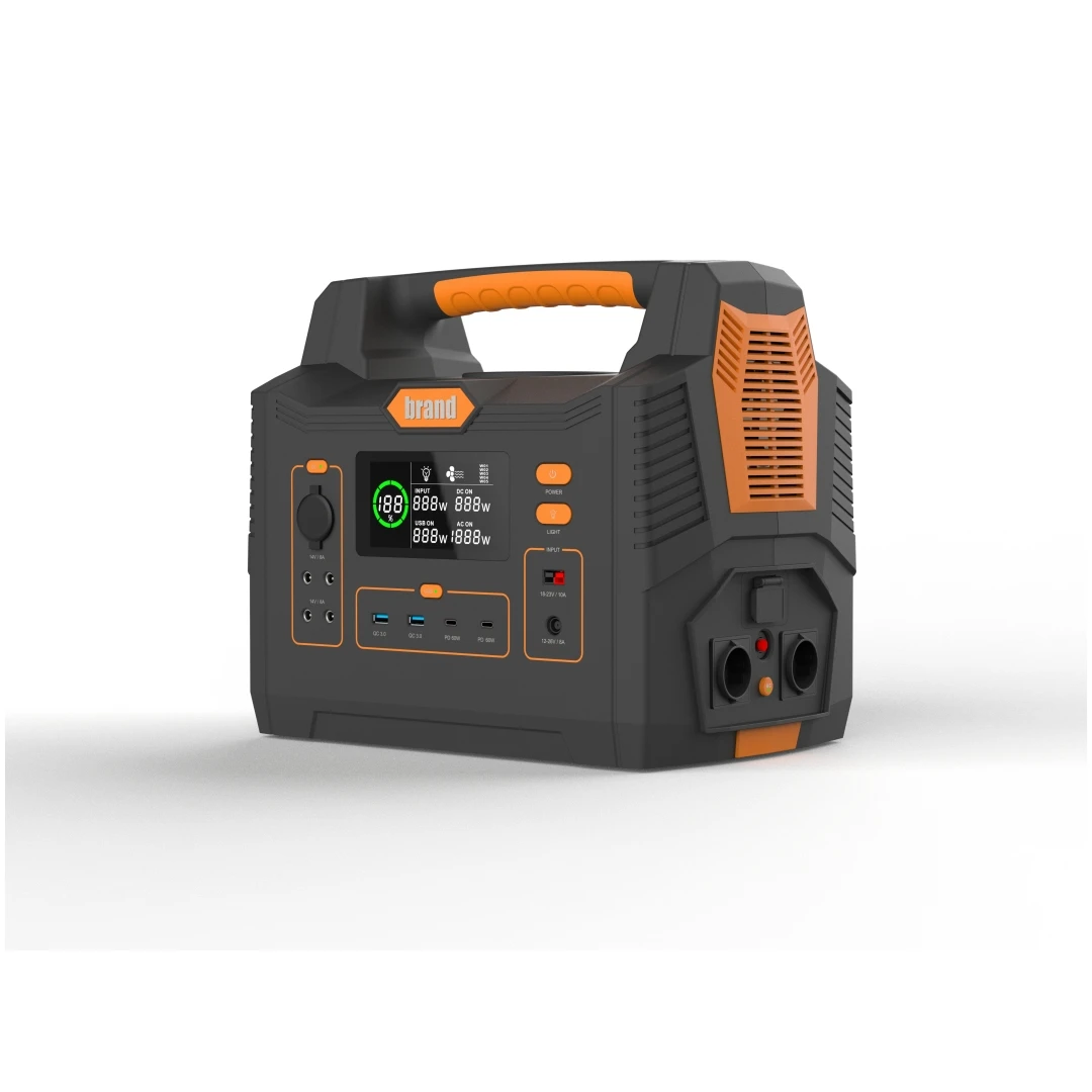 Portable Outdoor Solar Generator 1500W Power Station With QC3.0 Fast Charging 2 USB Ports 1 Year Warranty