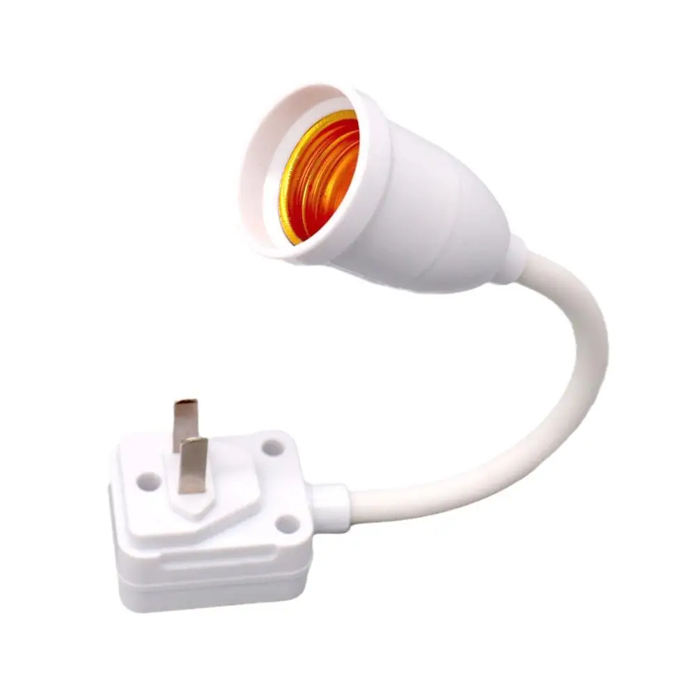 E27 Lamp Base Conversion Led Light Eu Us Plug Flexible Plug Flexible Adapter Bulb Lamp Switch Bend Holder Wall Q8q9