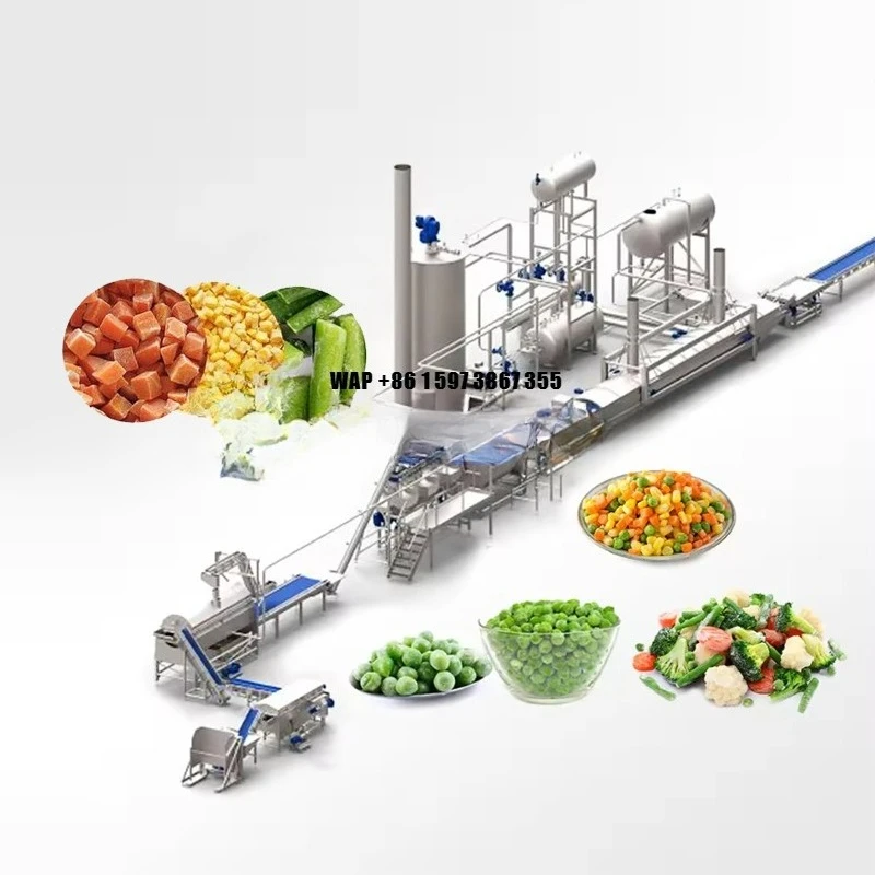 Automatic Production Line of Frozen Vegetables Fruit and Vegetable Iqf Frozen Machine/ Food Production Line