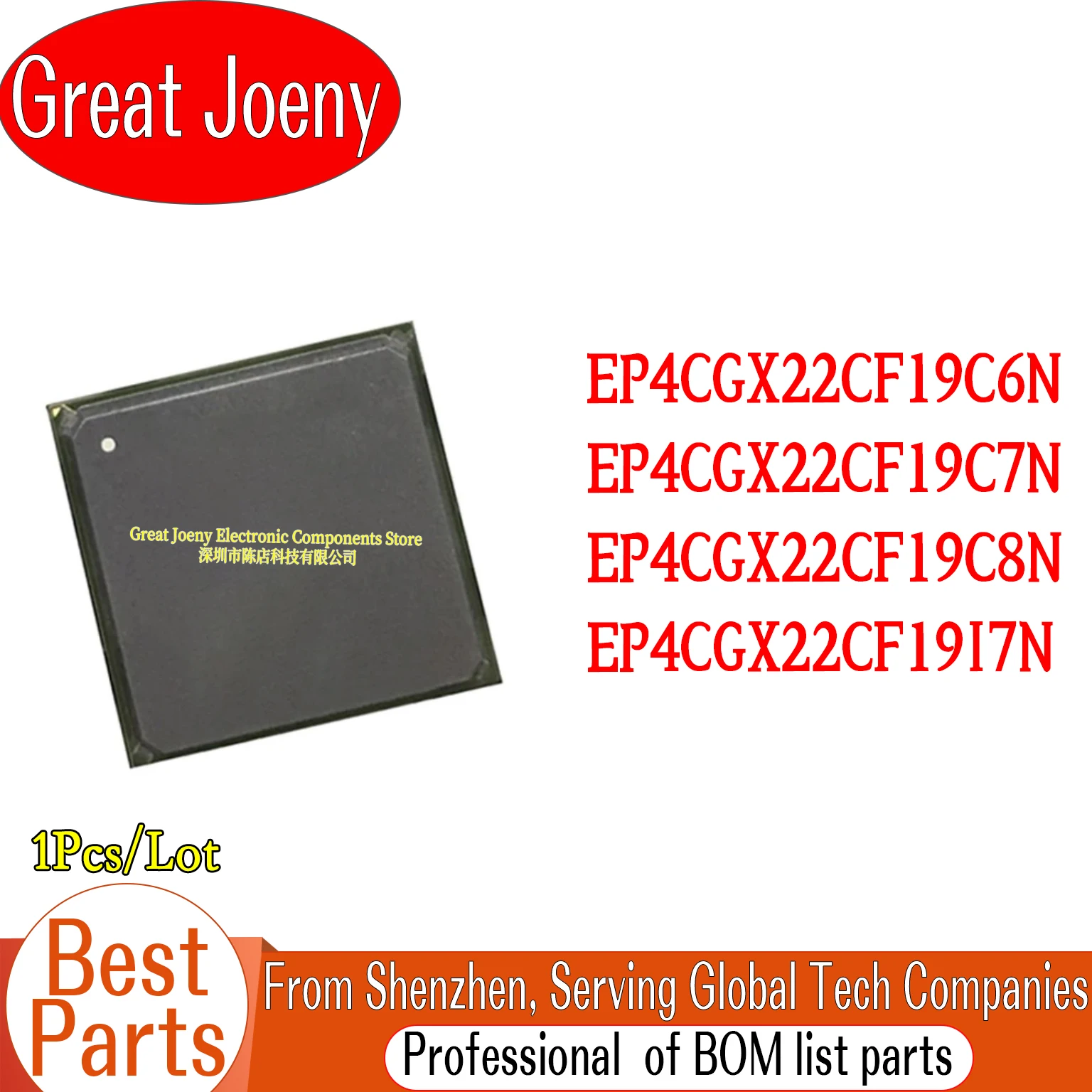 

EP4CGX22CF19C6N EP4CGX22CF19C7N EP4CGX22CF19C8N EP4CGX22CF19I7N Чипсет IC BGA-324