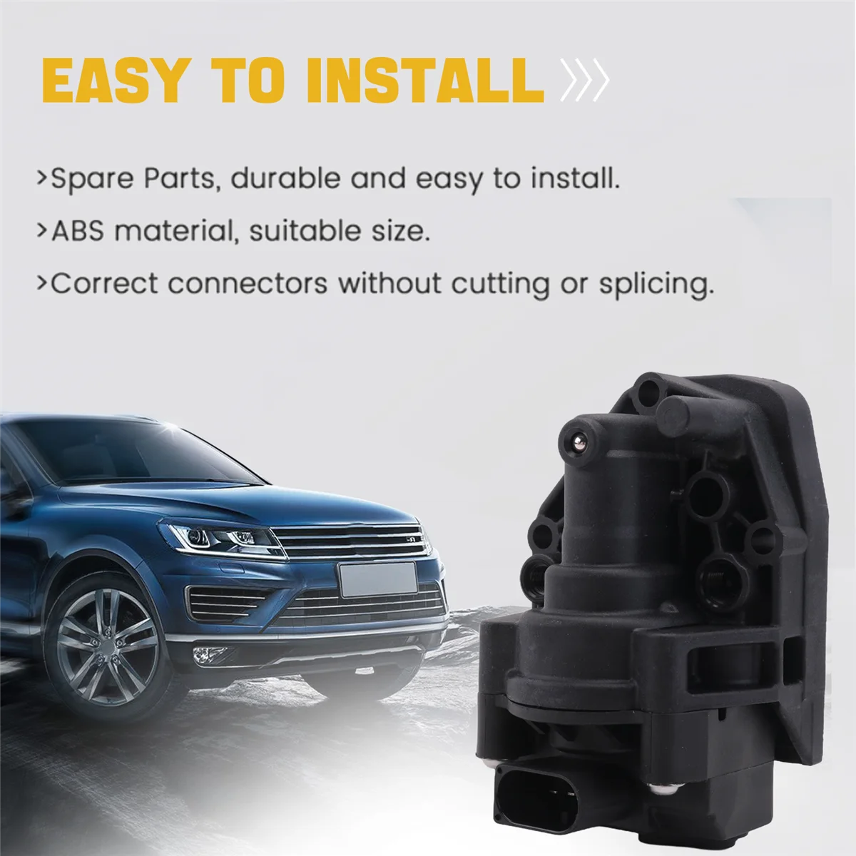 #23O Automotive Parts & Accessories,4M0616005E Air Suspension Whole Valve Block for Audi Q7 4M 3Pin,Black