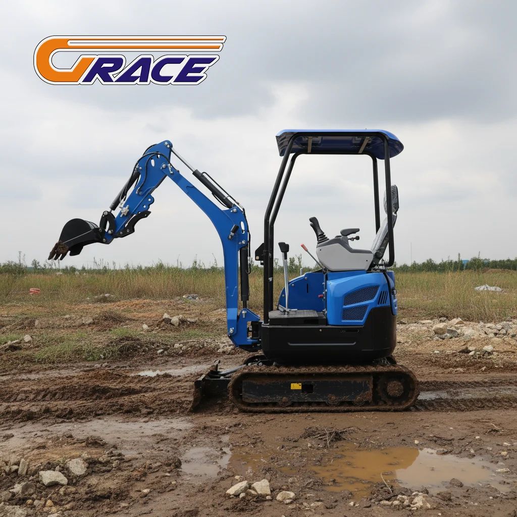 2.0 Ton Mini Excavator Euro 5 Engine Multifunctional Digger for Orchard & Municipal Work