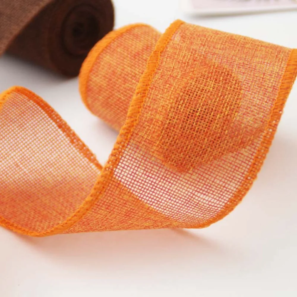 Natuurlijk lint 6 cm knutsellint jute lint jute voor kerstverpakking knutselen woondecoratie