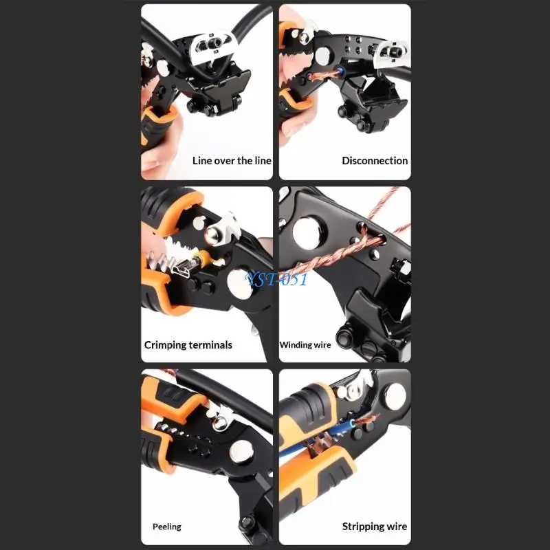 E15A Efficient Manual Wire Processing Tool For Easy Stripping Of Thick Cables
