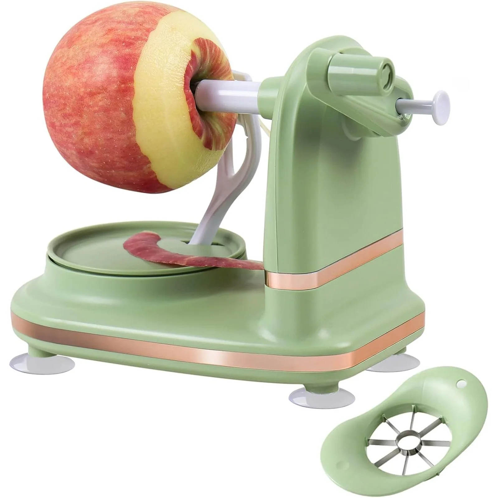 قم بتحسين تقشير التفاح الأوتوماتيكي، أداة المطبخ الدوارة اليدوية، قطاعة التفاح ومقشرات الجوفية للمطبخ، والمستقرة والشركة #1