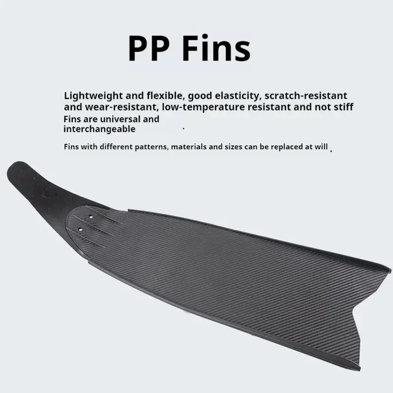 Factory supply PP flippers swimming snorkeling long pure carbon fiber free diving flippers fins