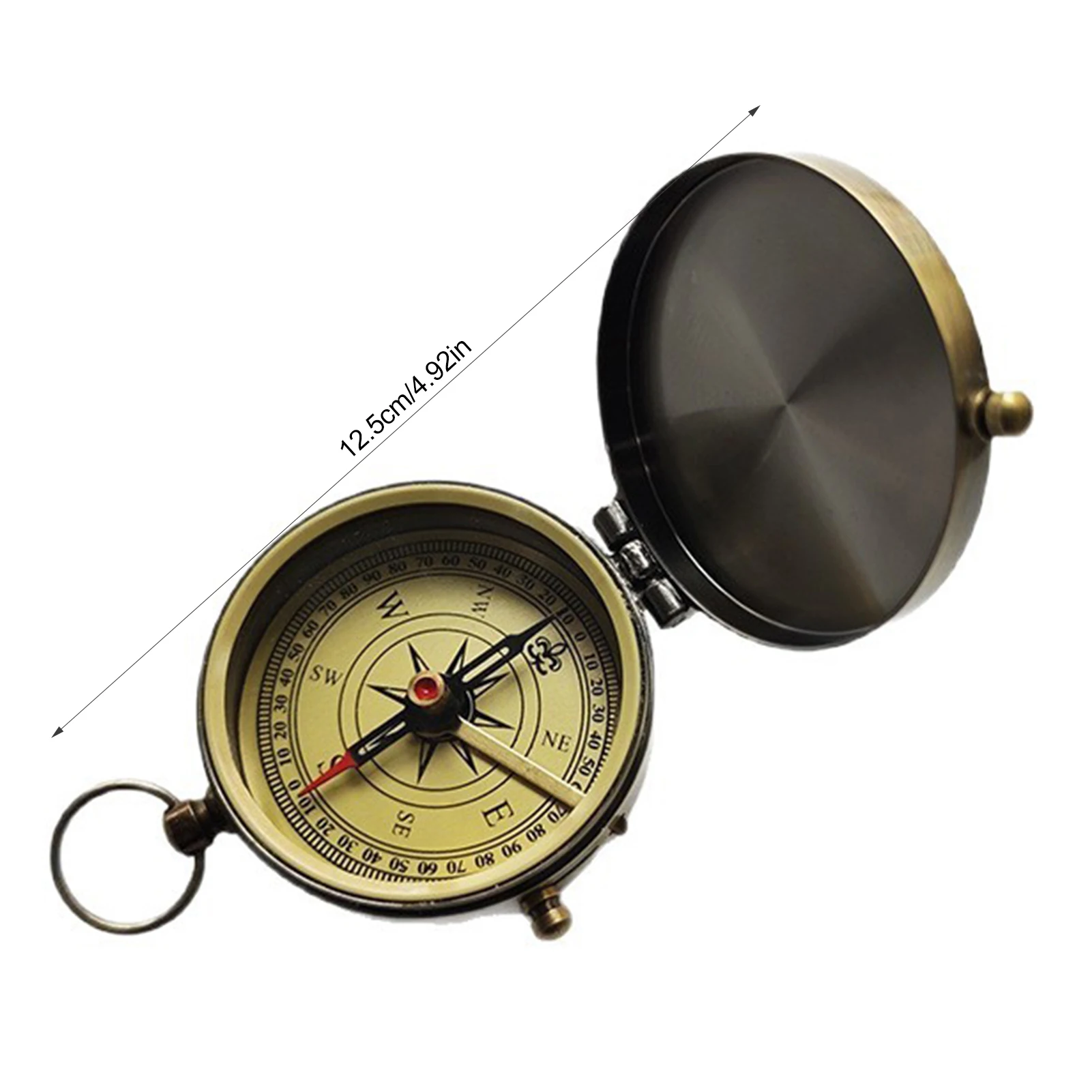 Antique Pocket High-precision Navigation Tool for Outdoor Exploration Hiking Camping Trekking Survival Gear Durable