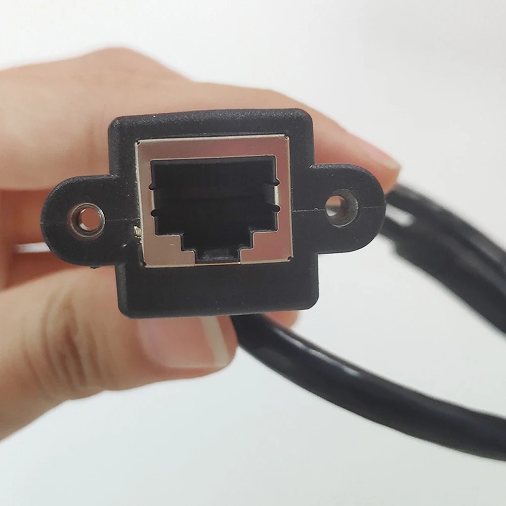 สายอะแดปเตอร์เครือข่าย RJ45 ตัวผู้-ตัวเมีย เป็น 8 พิน แบบขั้วต่อสกรู