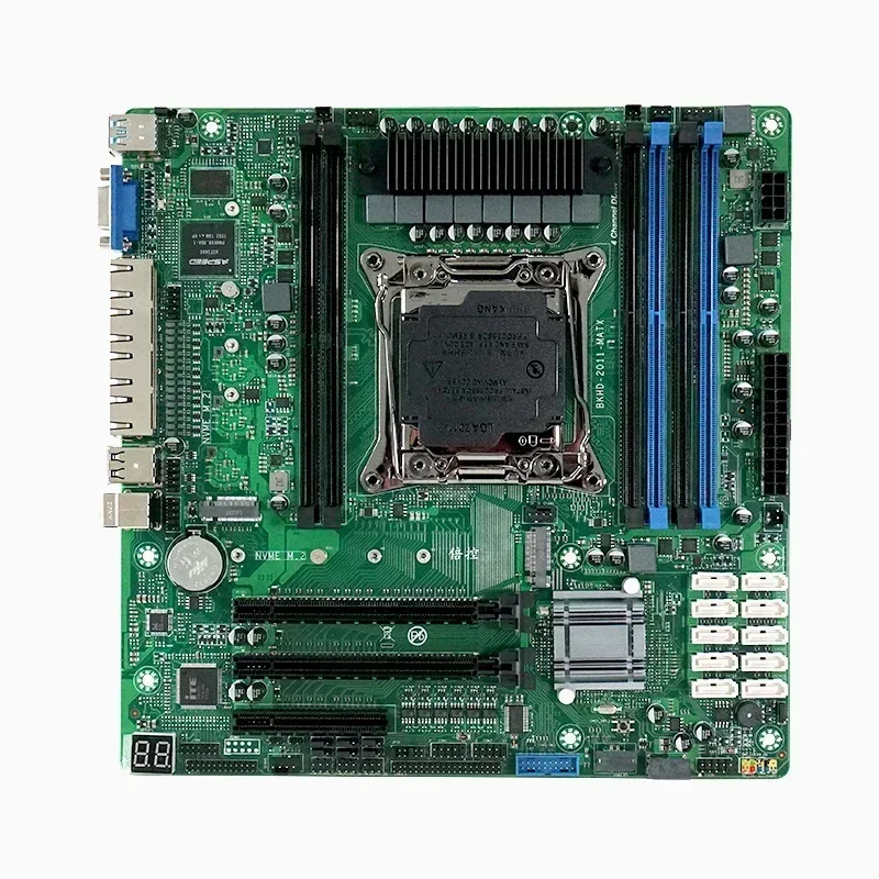 C612 NAS Motherboard Set With E5 2697AV4 4*16GB=64GB DDR4 Suitable For Servers Virtual Machines Routers 4x2.5GE 10xSATA Raid