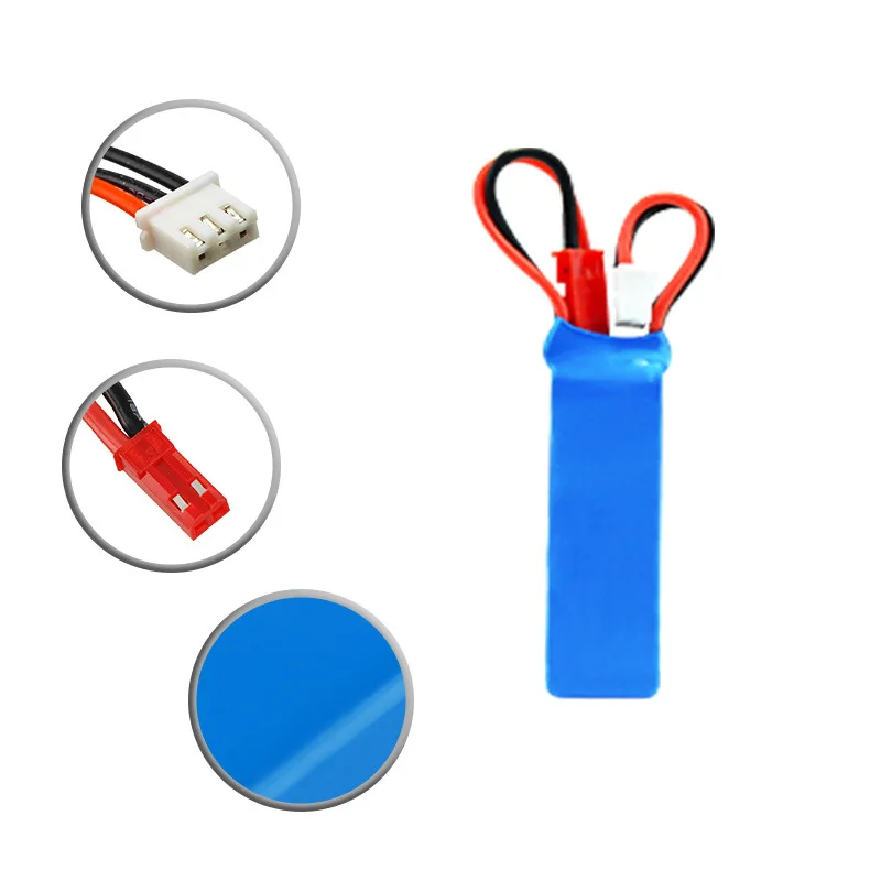 For Weili P929 P939 K979 K989 K999 K969 Remote Control Car 7.4V 400mAh Lithium Battery JST Plug Battery