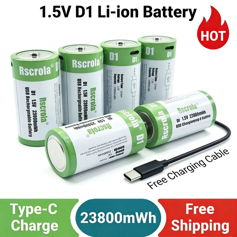 1.5V D1 Li-Ion Batt…