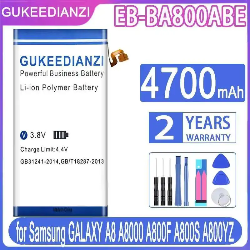 

4700Mah High Performance For Samsung Galaxy A8 A8000 A800F A800S A800YZ EB-BA800ABE Mobile Phone Battery