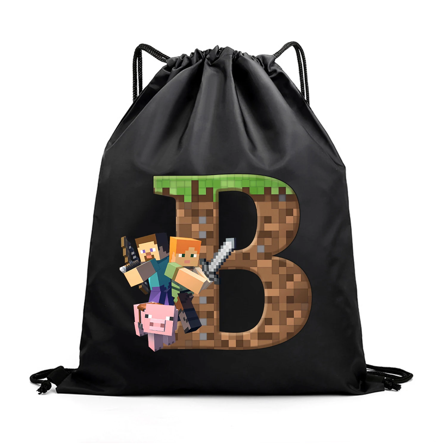 Hot Pixel Game Drawstring Bag  - Party Games Minecraft 评论和价格