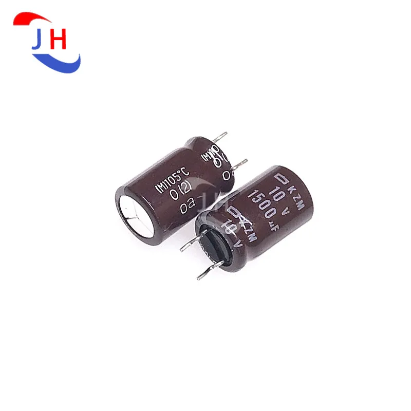 10PCS New Aluminum Electrolytic Capacitor 10v1500uf 10*16 KZM High Frequency Long life 5mm Pin Distance 10V 1500UF