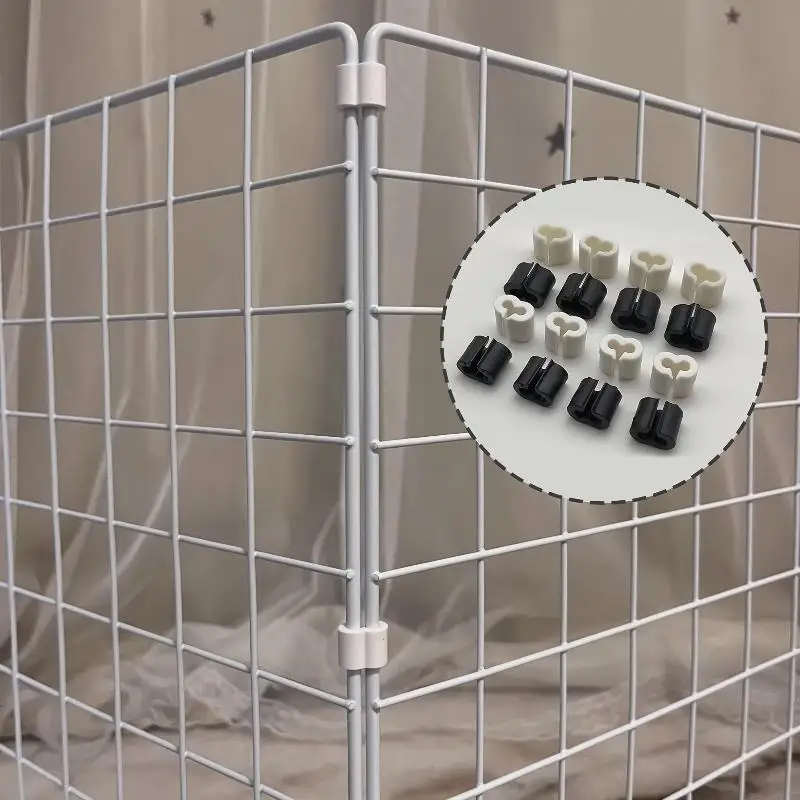 20Pcs Plastic Connector Fittings DIY Modular Grid Panel Assembly Kit For Pet Playpen Cat And Dog Fence Enclosures Grid Panel
