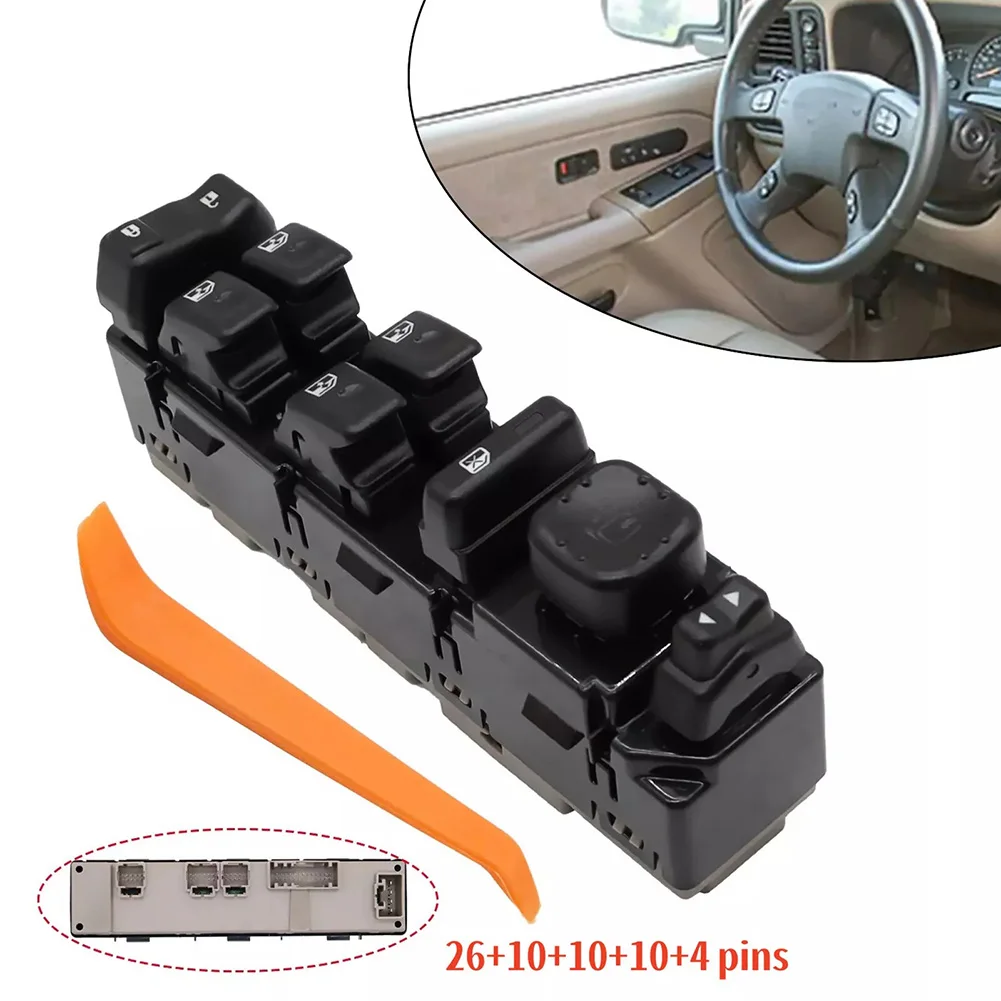 /Power /Window /Control Switch Knob Button 15883319 920-022 DWS-394 WST494 Black ABS Replacement For Chevrolet For Cadillac For