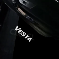 2pcs Car Door Projector Logo Lights For Lada Vesta 2016 2017 2018 2019 2020 2021 2022 2023 LED Lamp Stickers Tuning Accessories