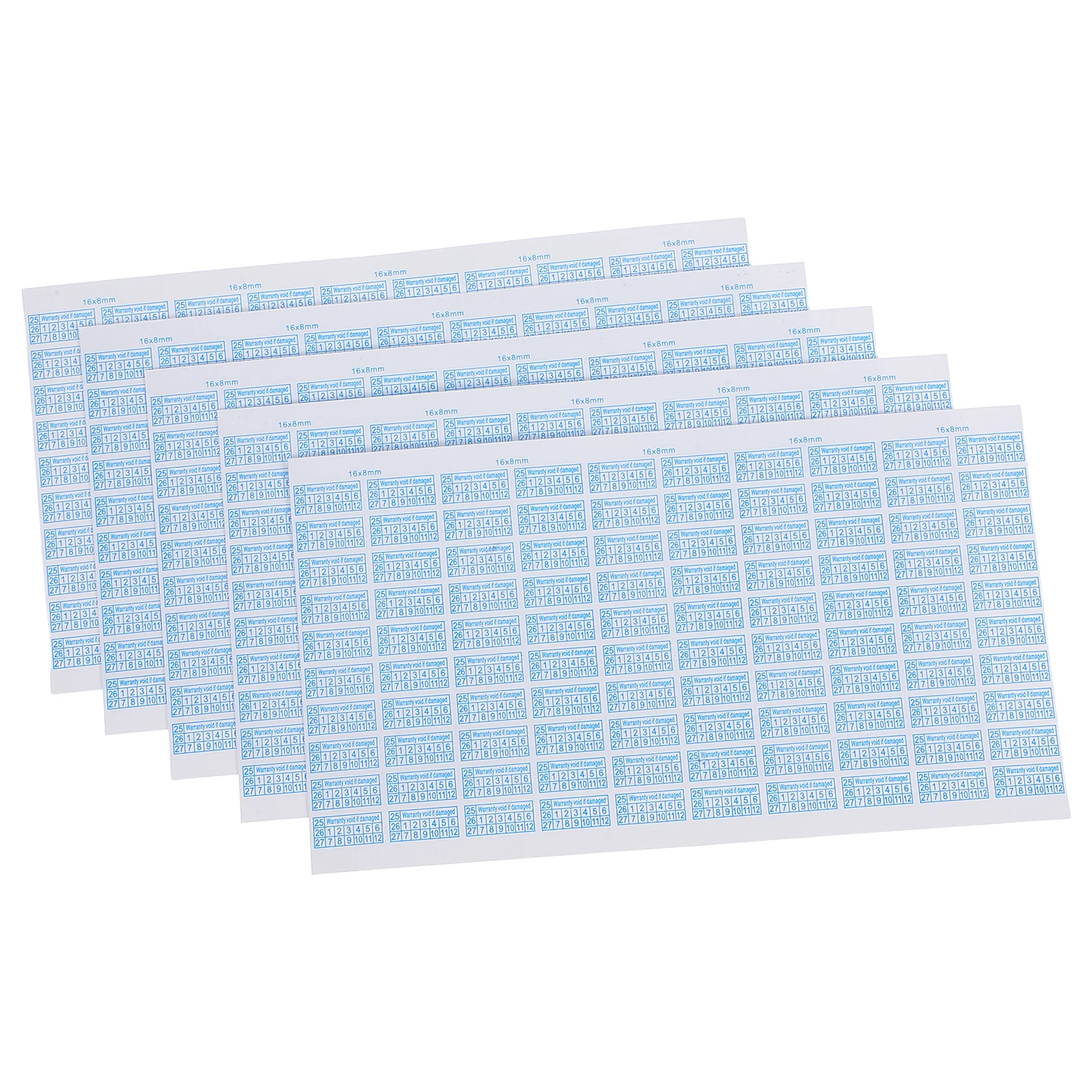 

500 Pcs Warranty Date Sticker Fragile Security Sealing Labels Evident Decals Rectangle Warning Caution