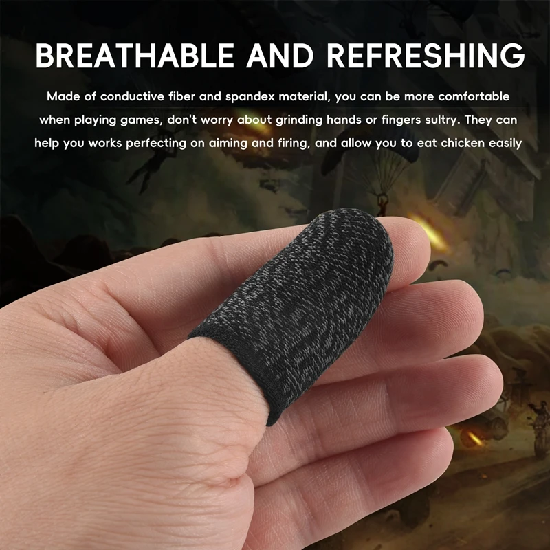 Gaming Finger Grips Mobile Games Non-Slip Anti-Sweat Contact Screen Gloves Suitable For PUPG Mobile Games Finger Glove