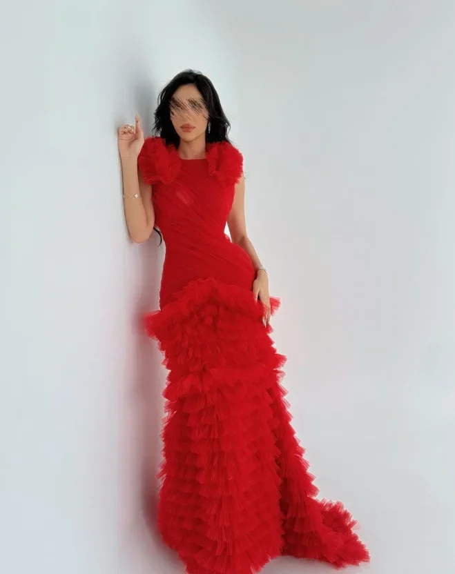 

Red Vestidos Para Bodas Mujer Invitada Dress for Women Prom Dresses Robes De Soirée Evening Dress 2024 Elegant for Wedding