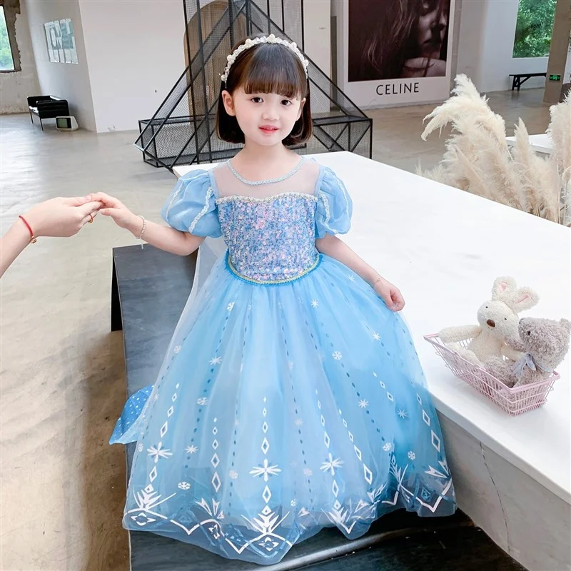 

Halloween Elsa Princess Dress Children's Nursery Fairy Tale Play Group Performance Costume Elegant Women's Traditional Ethnic...