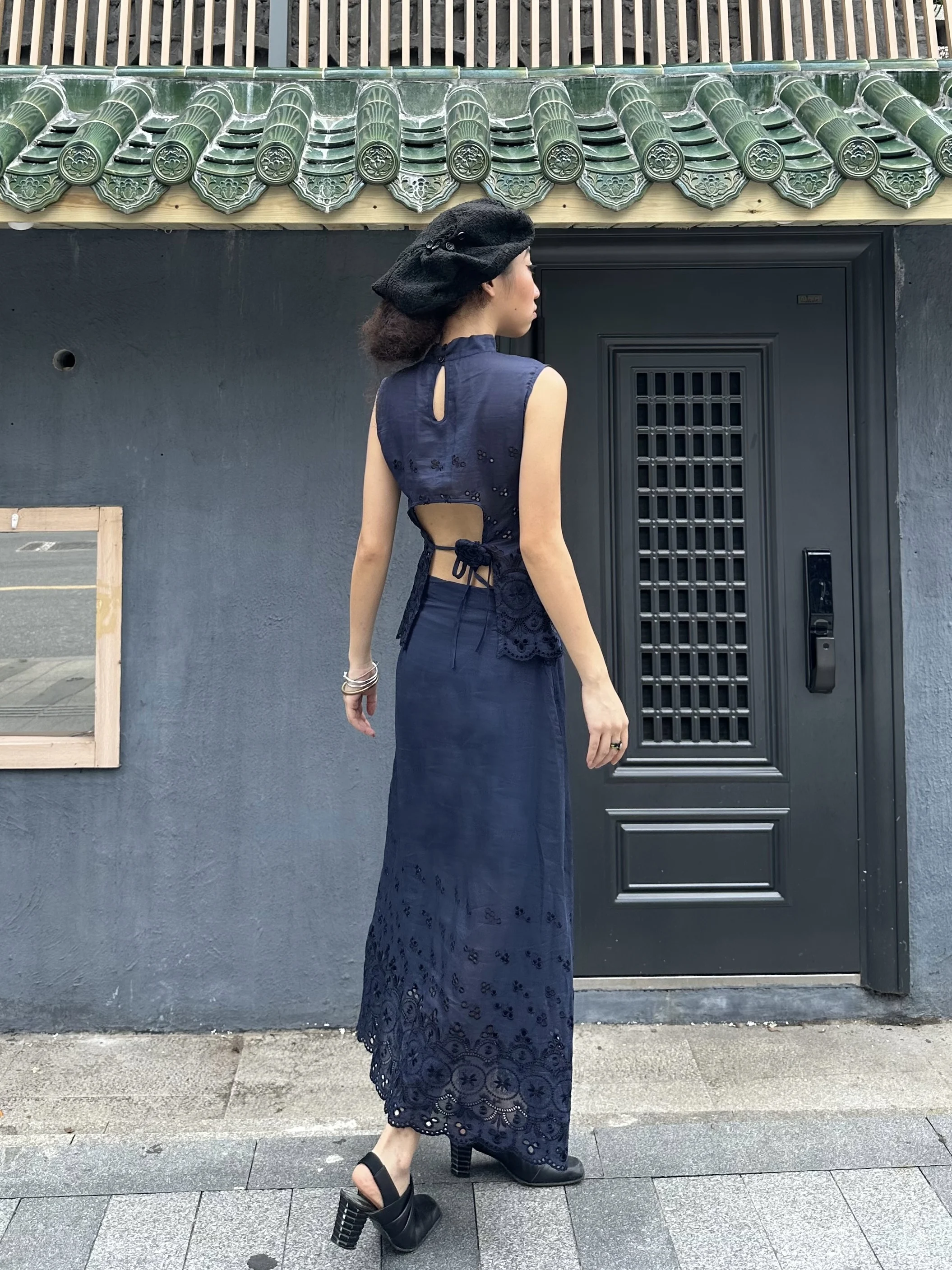 

Новый китайский комплект из топа и брюк с вышивкой, ретро-блузка для женщин, летняя мода.