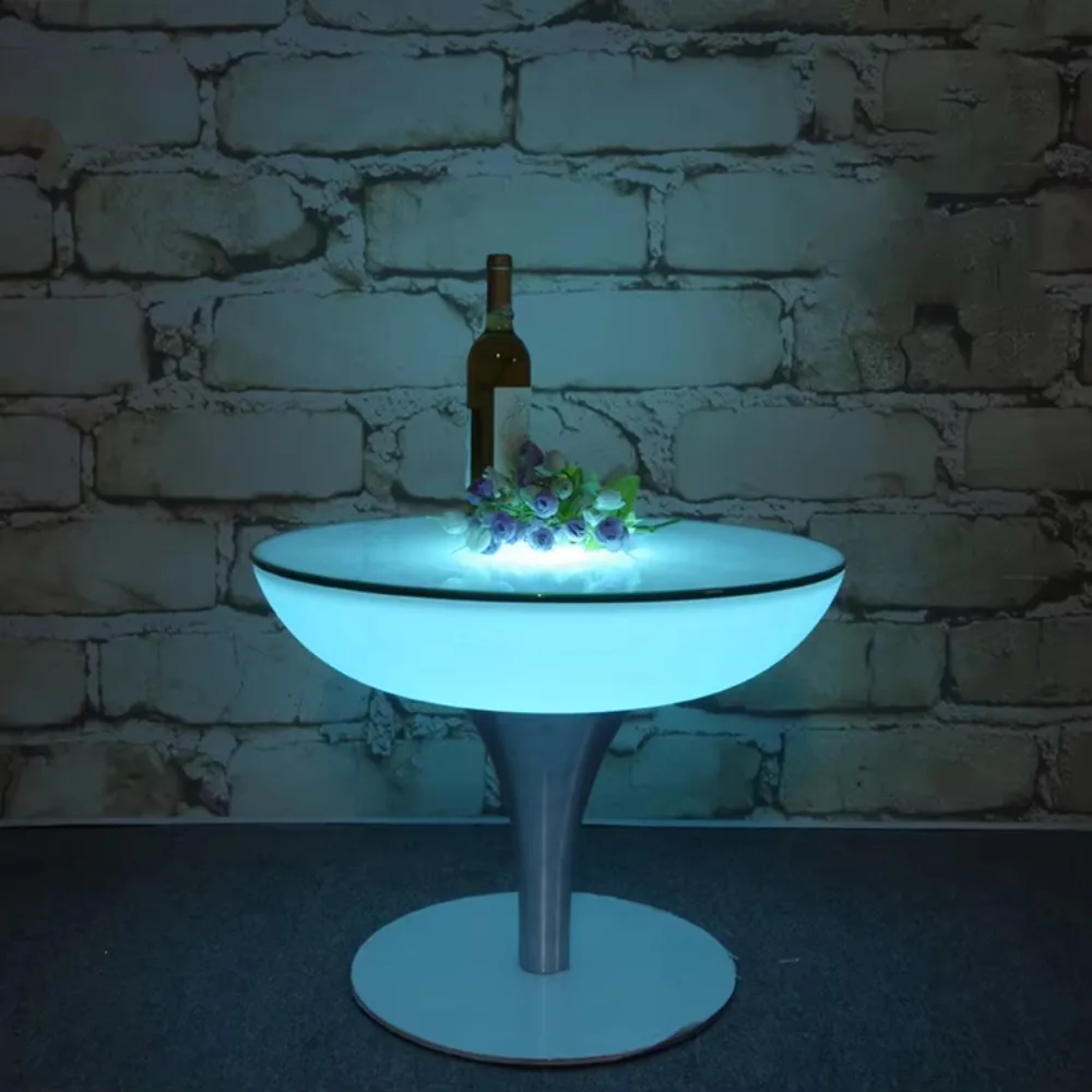 Led Light Table RGB Color Changing Lighting Hookah Table Illuminated Led Coffee Table For Home Bar Club Party Lounge Furniture