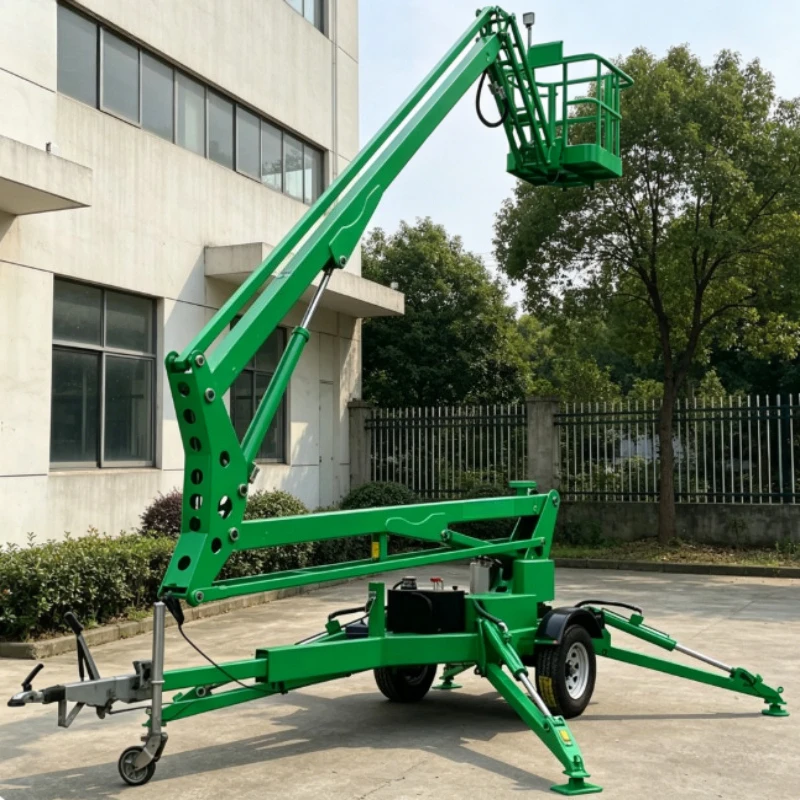 Factory Direct Sale 45ft 52ft 59ft Lifting Crane Man Lift Machine Battery Powered Boom Lift Articulated  with Remote Control
