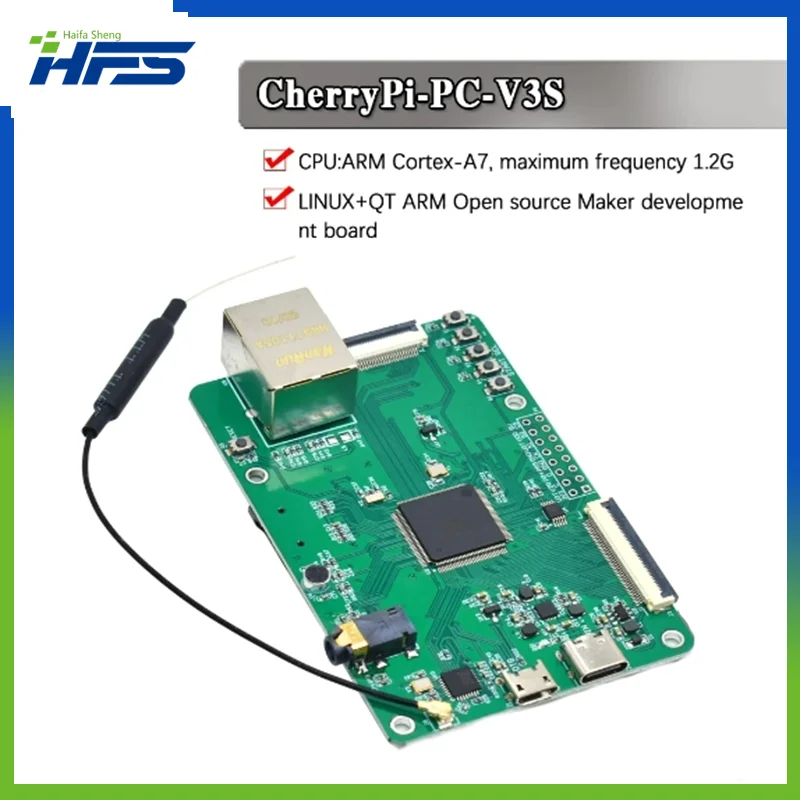 

CherryPi V3s LINUX+QT ARM AI open source maker developer board PK Raspberry PI